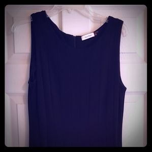 Calvin Klein Sleeveless Flair Skirt Dress